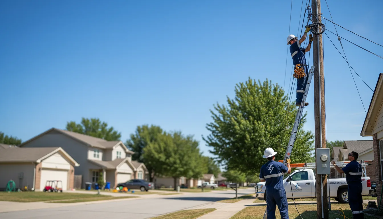 Residential electrician providing installation services in Meade, KS
